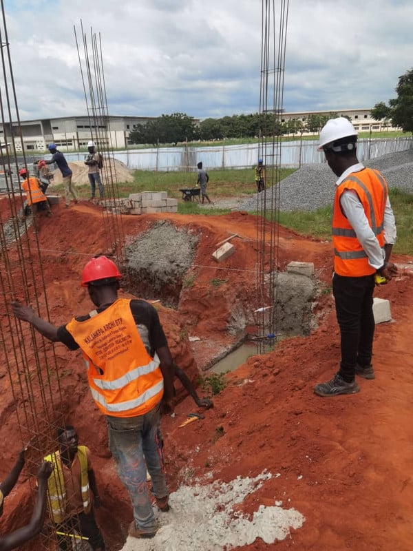 Chantier de construction KALANKPA ARCHI BTP - Travaux de fondation Lomé Togo